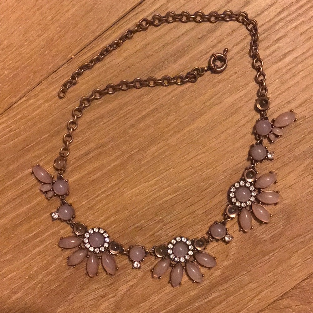 Purple Bejeweled Francesca Necklace